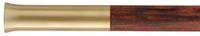 Ramrod for C.V.A. Kentucky Pistol, 
5/16" stained hickory, 9-3/8" long. 
Brass tips are  threaded 8-32 at flared front, and 10-32 at rear.  
Made in the U.S.A.